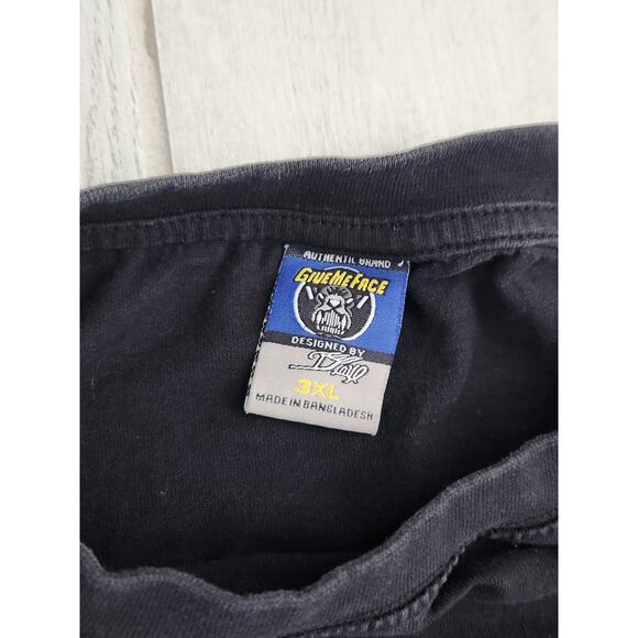 Give Me Face Men's 3XL T-Shirt Black Short Sleeve Snakes Y2K Graphic Print 90s - Picture 5 of 8